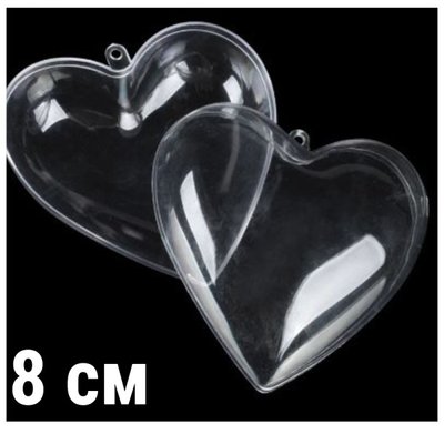 Пластиковая форма Сердце-Santi, 8 см, шт 014170 фото