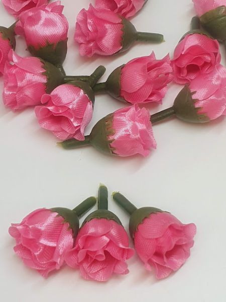 Бутон розы 2,0 см, цвет розовый, шт. 013712 фото