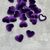 Декор Сердечко 1,5*1,7 см, фіолетовий, шт  016173 фото