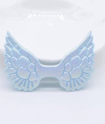 Патчи "Крылья", голубой перламутр, 48*32 мм, шт 010369 фото