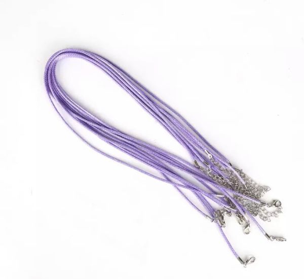 Шнурок для кулона, 42 см., цвет-сирень, шт. 01818 фото
