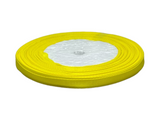 Репсова стрічка 0,6 см-ОПТ, колір яскраво-жовтий, 23 м 016449 фото