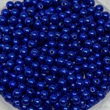 Намистини (пластикові, круглі) Ø6 мм, колір-синий (електрик), упаковка ≈20 грам (приблизно 196-210 ш) 016499 фото