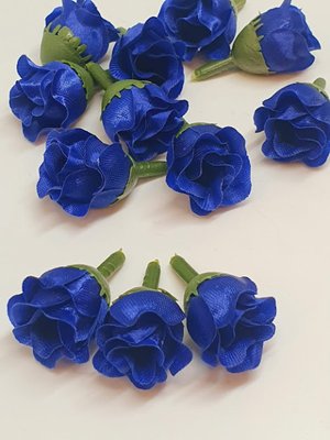 Бутон розы 2,0 см, цвет синий, шт. 013702 фото