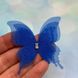 Бабочка шифоновая (трехслойная), размер 4,5 см*4,8 см, цвет синий, 1 шт  016520 фото 2