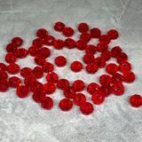 Бусины Рондель (Rondelle- прозрачный), 8*6 мм, цвет -красный, арт 018247, 1 нить- 65-68 шт 018247 фото