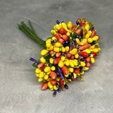 Тычинка для рукоделия (добавка для цветов), разноцветный, букет (12 веточек), арт 020053 020053 фото