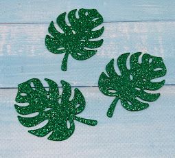 Заготовка из фоамирана Листья Монстеры 6,5*4,5 см, цвет-зеленый, шт. 014692 фото