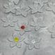 Акрилові намистини -Квітка , розмір 20 мм, колір Білий (напівпрозорий), упаковка 20 шт 016263 фото 2