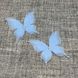 Бабочка шифоновая (трехслойная), размер 4,5 см*4,8 см, цвет голубой, 1 шт  016521 фото 1
