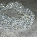 Бусины Рондель (Rondelle- прозрачный), 8*6 мм, прозрачный, арт 018248, 1 нить- 65-68 шт 018248 фото