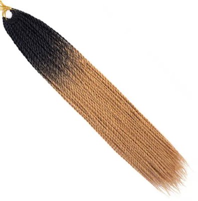 Сенегальские косички, длина 60 см, цвет-черный-коричневый, (упаковка) 015264 фото