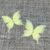 Метелик шифоновий (тришаровий), розмір 4,5 см * 4,8 см, колір жовтий, 1 шт 016522 фото