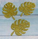 Заготовка из фоамирана Листья Монстеры 6,5*4,5 см, цвет-светло-золото, шт. 07573 фото