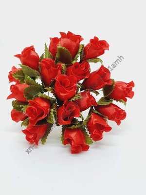 Букет роз (2 см), цвет красный, 10 шт. 010964 фото