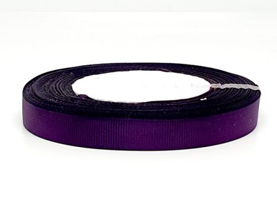 Репсова стрічка 1,2 см -ОПТ, довжина 23 м, колір фіолетовий, Бобіна 07701 фото