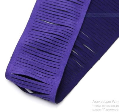 Лента 60 мм Складка (под замш), цвет-фиолетовый 08590 фото