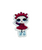 Серединка для бантиков ЛОЛ (малиновые кудряшки) 38 мм, шт 02786 фото
