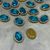 Пришивной декор (стразовый)-Овал 18*14 мм, цвет камня - голубой, шт. 016365 фото