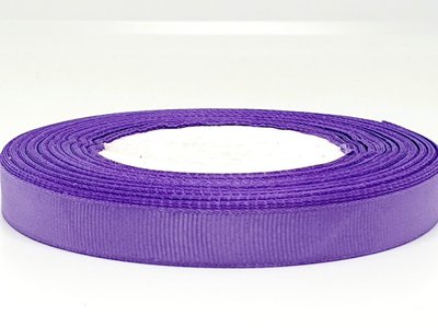 Репсова стрічка 1,2 см -ОПТ, довжина 23 м, колір фіолетовий, Бобіна 07705 фото