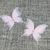 Метелик шифоновий (тришаровий), розмір 4,5 см * 4,8 см, колір світло-рожевий, 1 шт 016524 фото