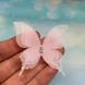 Метелик шифоновий (тришаровий), розмір 4,5 см * 4,8 см, колір світло-рожевий, 1 шт 016524 фото 2