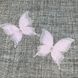 Метелик шифоновий (тришаровий), розмір 4,5 см * 4,8 см, колір світло-рожевий, 1 шт 016524 фото 1