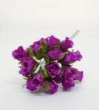 Букет троянд (2 см), колір-сливовий, 10 шт. 010956 фото