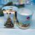 Свеча в стекле ароматическая "Merry Christmas"-голубая, шт 014340 фото