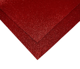 Фоаміран з глітером 2 мм, розмір 20*24 см, колір -червоний, 1 шт  016181 фото