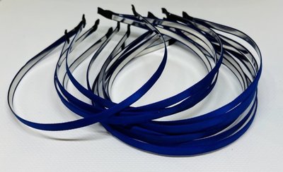 Ободок для волос-металл, 0,7 см, цвет-синий, шт. 014673 фото