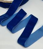 Велюрова (оксамитова ) стрічка 2,5 см, колір-синій (2), метр 014672 фото