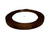 Атласна стрічка 0,6 см- ОПТ, колір коричневий, 23 м  016458 фото