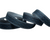 Репсова стрічка 2,5 см- Вишиванка синій на чорному, метр 016628 фото