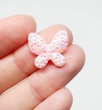 Пластиковий декор Метелик-16*15 мм, колір-персиково-рожевий, шт 010686 фото