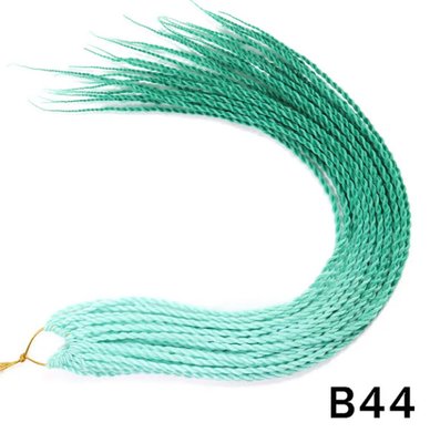 Сенегальські кіски, довжина 60 см, колір-м&#39;ятний+св зелений, 5 шт 013704 фото
