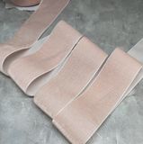 Велюрова (оксамитова) стрічка 4 см, колір-блідий рожевий, метр 013158 фото