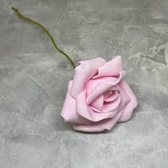 Роза из фому (закрученная), 5 см, цвет розовый, шт 016371 фото