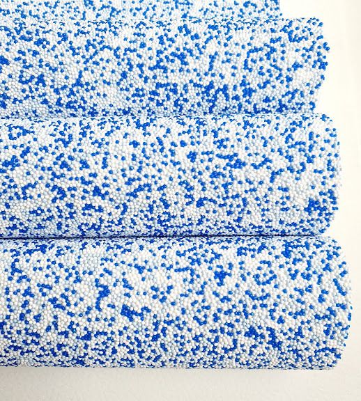 Экокожа "Крупинка", размер 15*20 см, цвет-белый+голубой+синий 07714 фото