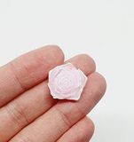 Пластиковый декор 2 см Роза (перламутр), цвет-розовый, шт 08023 фото