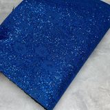 Ткань (блестки, сверху кружево), размер 20*29 см, цвет синий-синий 016421 фото