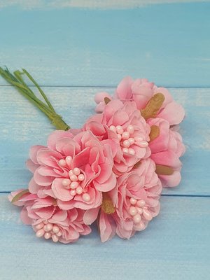 Хризантема с тычинкой, цвет розовый, 3 шт (веточки) 013017 фото