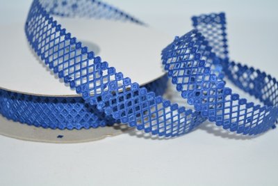 Тесьма Сетка 22 мм, цвет-синий, метр 02513 фото