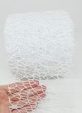 Декоративна сітка (12 см), колір білий (матова), відрізок 1 метра 09807 фото