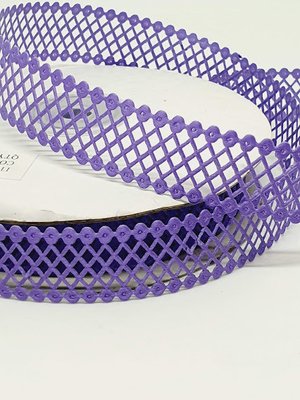Тесьма Сітка 22 мм, колір-фіолетовий, метр 0129 фото