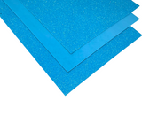 Фоамиран с глитером 2 мм, размер 20*30 см, цвет - голубой АВ, 1 шт. 016187 фото