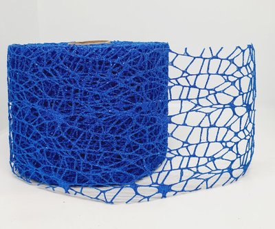 Декоративная сетка (12 см), цвет синий, отрезок 1 метра 09808 фото