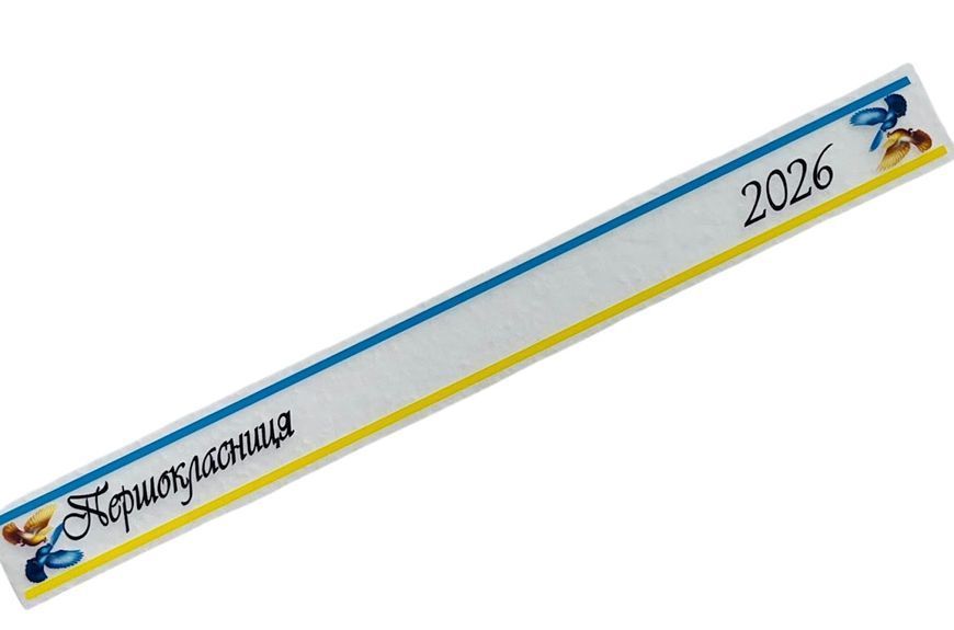 Термоналепка под ленту 2,5 см "Первоклассник / Первоклассница 2026" размер 28&times;2,5 см, 1 набор, арт 020813 020813 фото