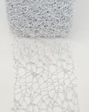 Декоративна сітка (12 см), колір-срібло (з блиском), відрізок1 м 09809 фото