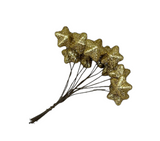 Блискучі зірочки (золото), діаметр зірки 2,5 см, пучок-11-12 шт 015304 фото